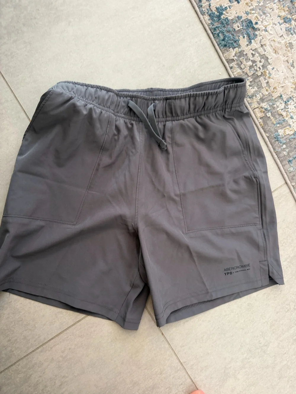 Abercrombie & Fitch boys  Gray Drawstring Active Shorts